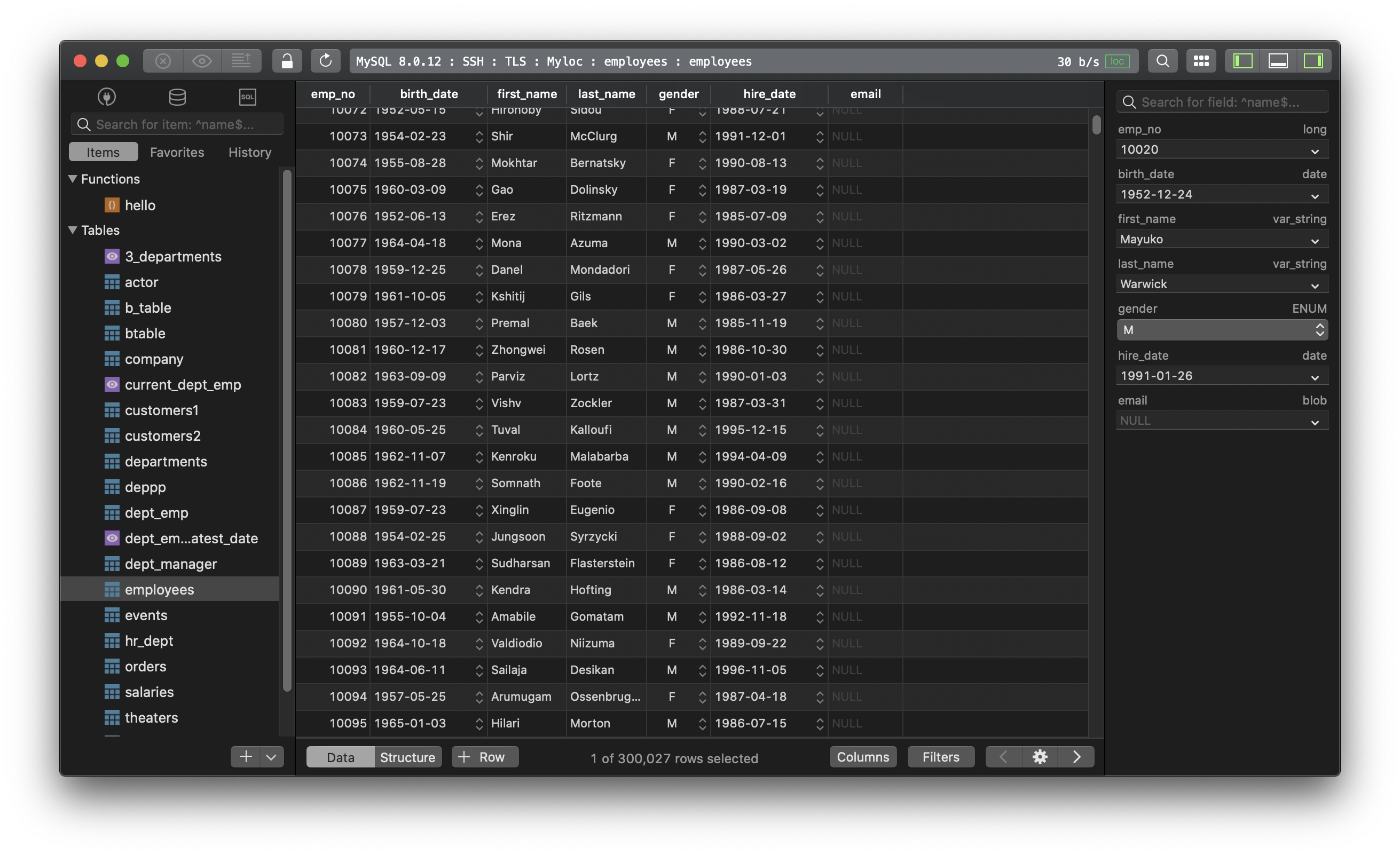 MySQL 8 supported in TablePlus GUI Tool