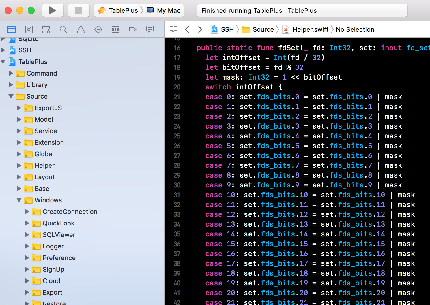 Modern, native tool for relational database